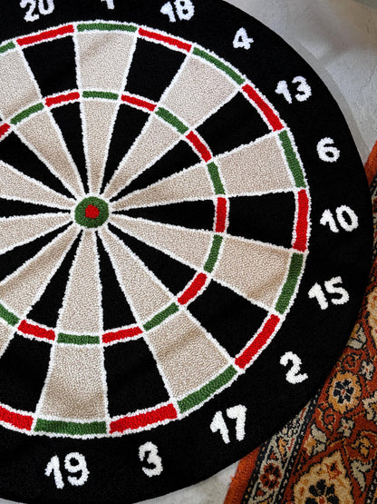 Dart Board Tufted Rug, Handmade Board Rug, Customized Rug, Game Room Tufted Rug, Bedroom Carpet, Game Room Carpet