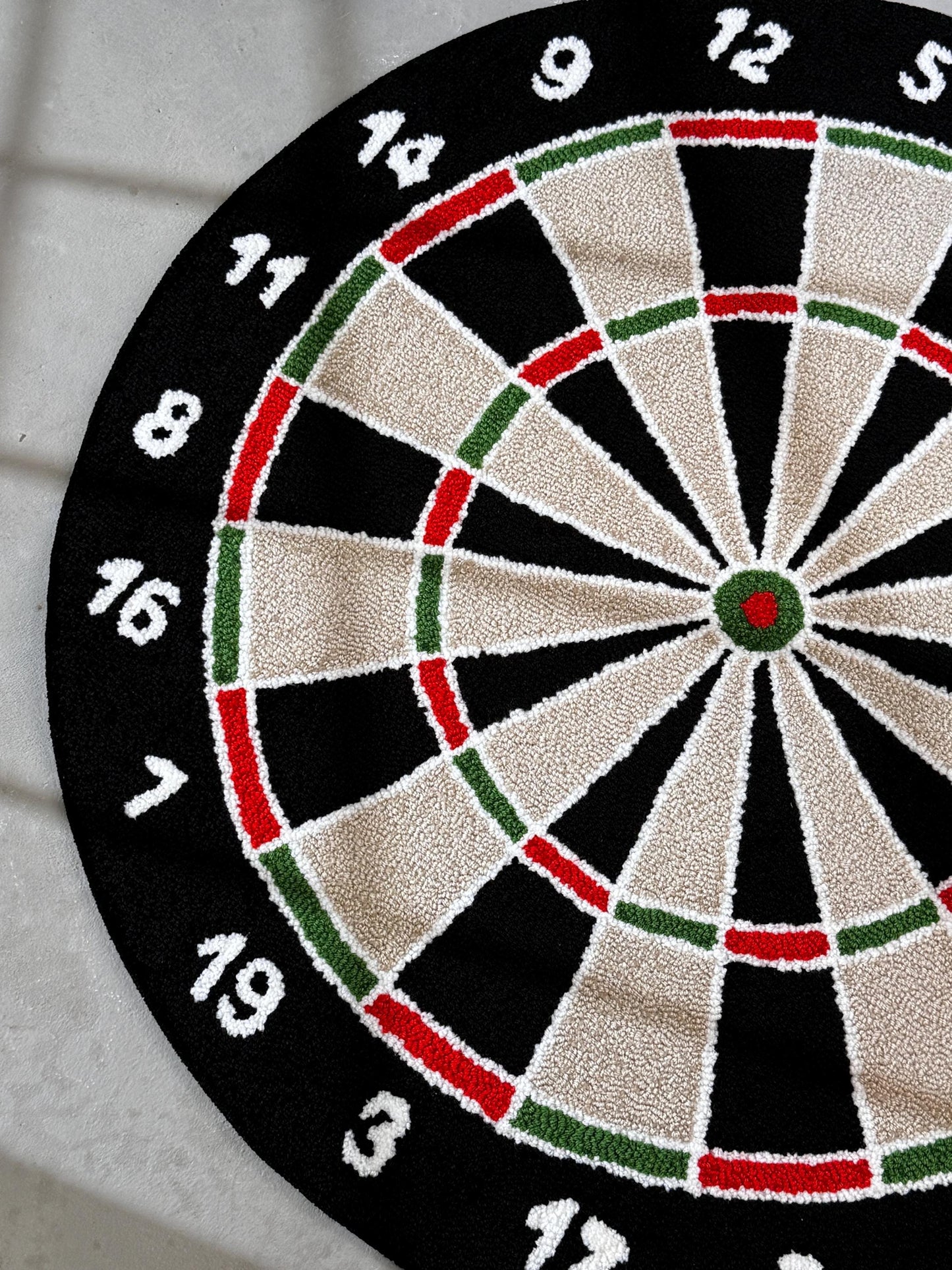 Dart Board Tufted Rug, Handmade Board Rug, Customized Rug, Game Room Tufted Rug, Bedroom Carpet, Game Room Carpet