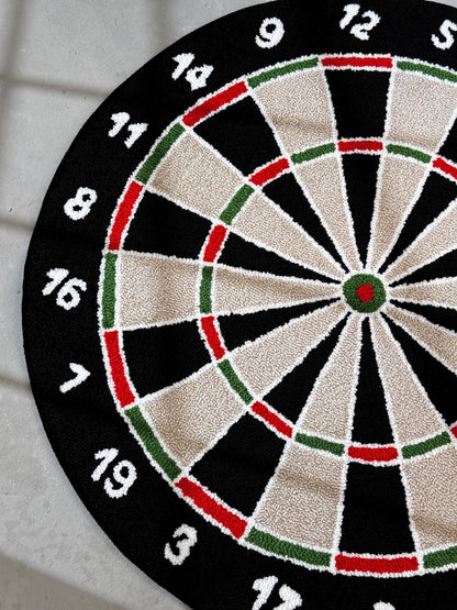 Dart Board Tufted Rug, Handmade Board Rug, Customized Rug, Game Room Tufted Rug, Bedroom Carpet, Game Room Carpet