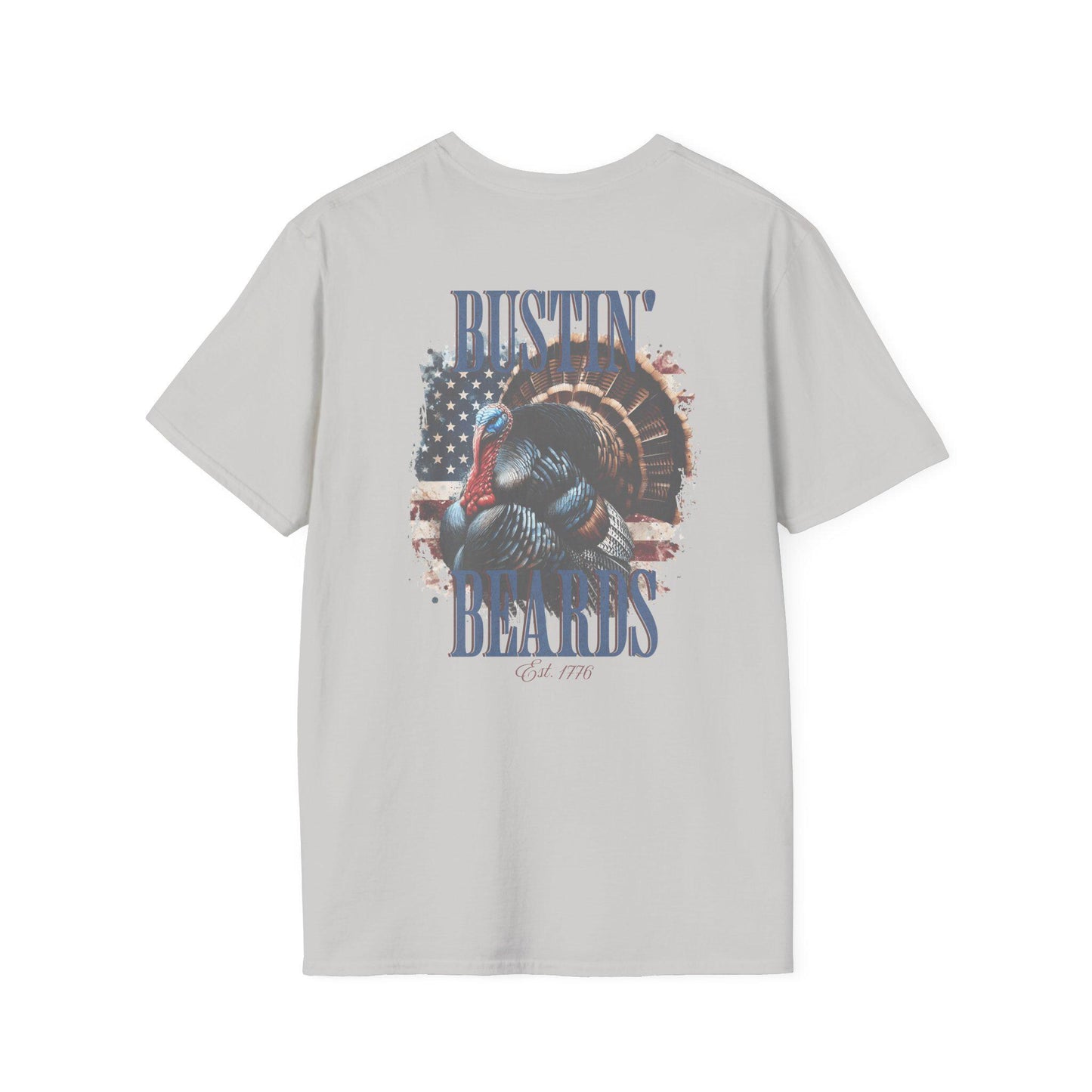 Patriotic Turkey Hunting T-Shirt: Bustin' Beards Apparel