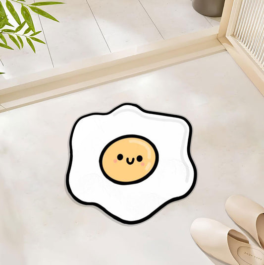 EGG RUG- The Artisanal Rug-Shaped Omelette: A Culinary Masterpiece Polyester Rug