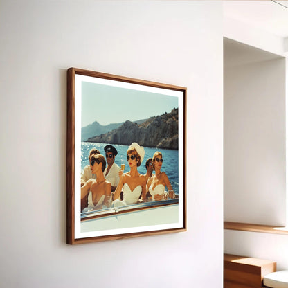 Amalfi Coast Boating Print: Vintage High Society Photography