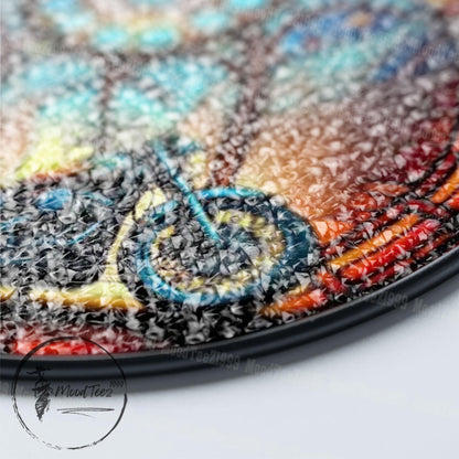 Motorcycle Stained Glass Window Hanging, Biker Angel Wings Suncatcher, Memorial Ride Decor, Unique Gift for Riders and Road Lovers