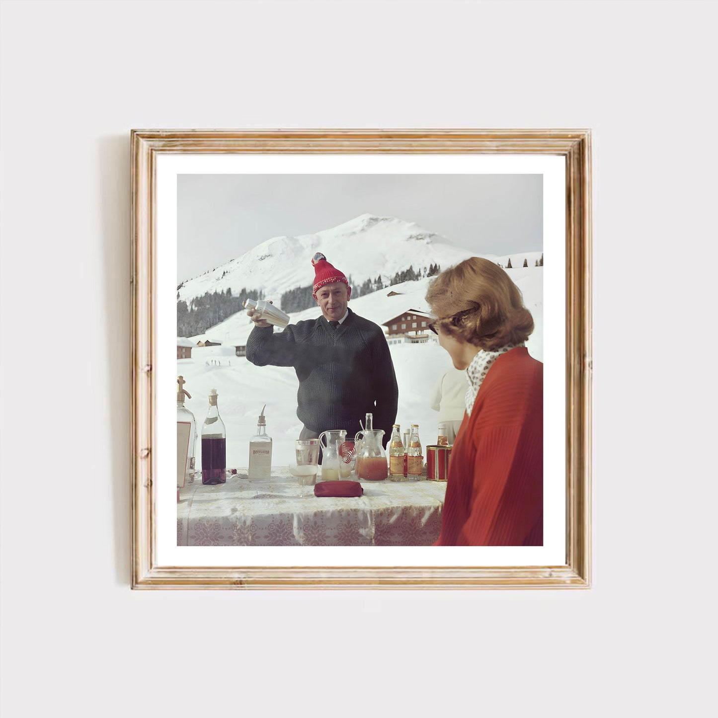Retro Après Ski Print: Vintage Alps Winter Photography (300 DPI File)