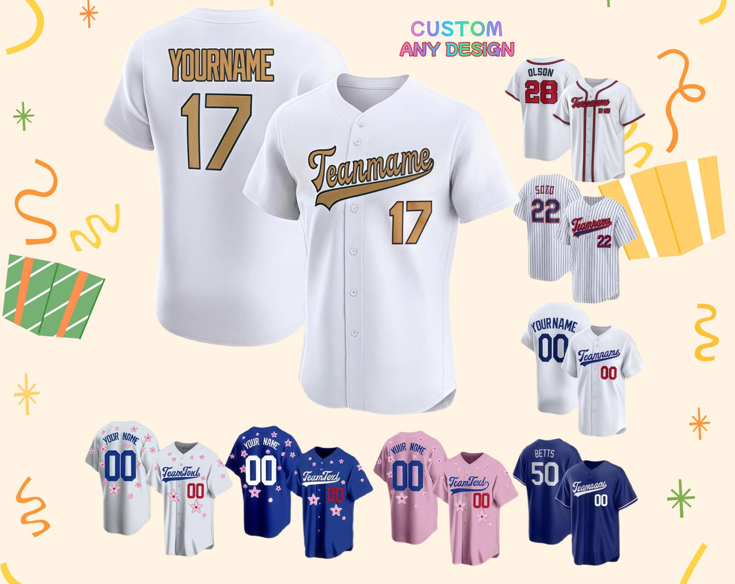 Personalized Baseball Jersey: Stitched Custom Team Uniform