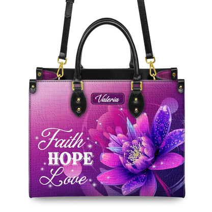 Personalized Leather Handbag, Custom Leather Purse, Christian Bag, Best Gifts for Women, Christian Gifts, Christian Mother's Day Gift