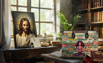 Personalized Leather Handbag, Custom Leather Purse, Christian Bag, Best Gifts for Women, Christian Gifts, Christian Mother's Day Gift