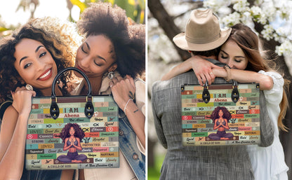 Personalized Leather Handbag, Custom Leather Purse, Christian Bag, Best Gifts for Women, Christian Gifts, Christian Mother's Day Gift