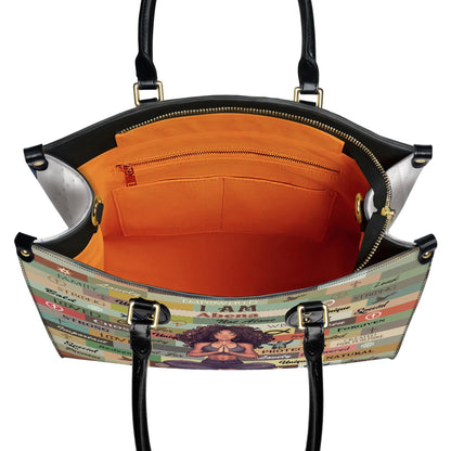 Personalized Leather Handbag, Custom Leather Purse, Christian Bag, Best Gifts for Women, Christian Gifts, Christian Mother's Day Gift