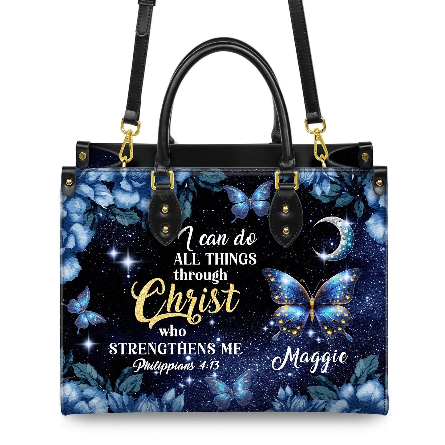 Personalized Leather Handbag, Custom Leather Purse, Christian Bag, Best Gifts for Women, Christian Gifts, Christian Mother's Day Gift