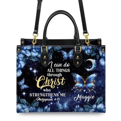 Personalized Leather Handbag, Custom Leather Purse, Christian Bag, Best Gifts for Women, Christian Gifts, Christian Mother's Day Gift