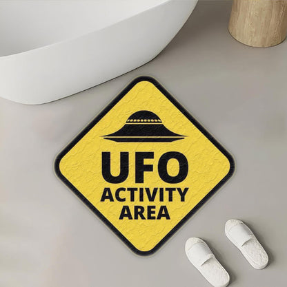 UFO Activity Area Rug - Fun & Quirky Home Decor Polyester Rug
