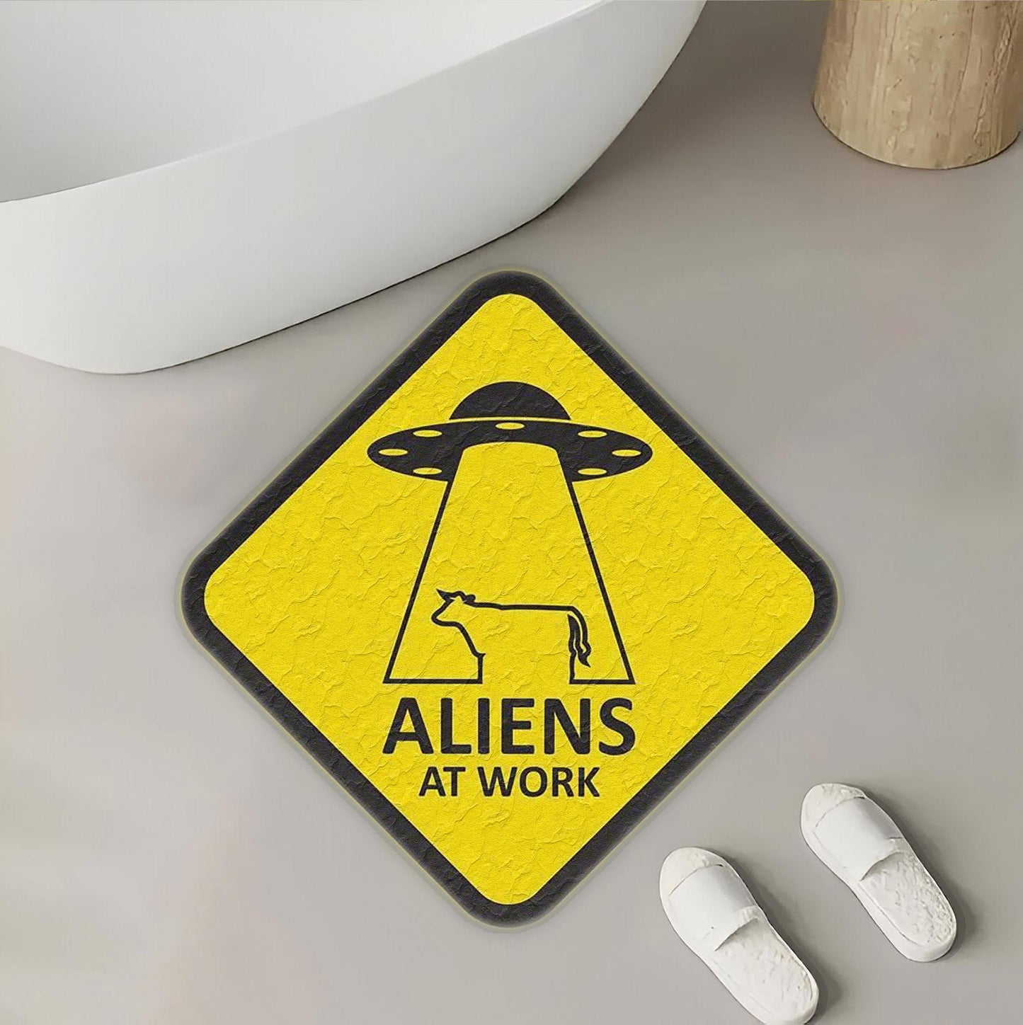 UFO Activity Area Rug - Fun & Quirky Home Decor Polyester Rug