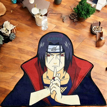 Anime Rug – Ninja Carpet for Otaku Room Decor | Handmade Polyester Anime Mat in 3 Sizes | Funny Carpet