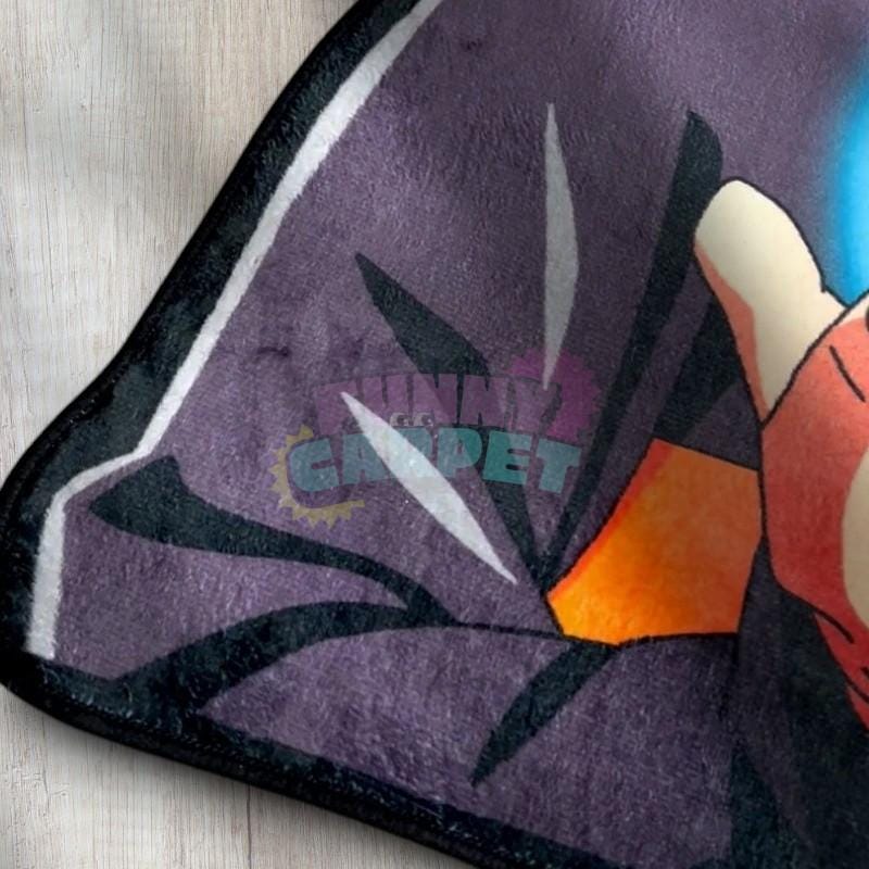 Power Glow Anime Rug – Cool Shaped Carpet for Bedroom & Gamer Decor – Soft Cartoon Floor Mat in 5 Sizes