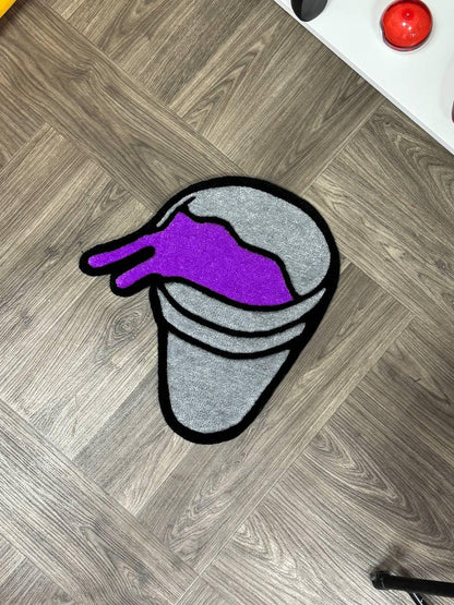 Custom rugs lean cup rug Tufted rug.Handmade rugs.Rugs for bedroom aesthetic.hypebeast rug. made to order.plant decor Hand tufted rug.