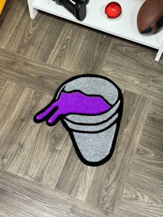 Custom rugs lean cup rug Tufted rug.Handmade rugs.Rugs for bedroom aesthetic.hypebeast rug. made to order.plant decor Hand tufted rug.