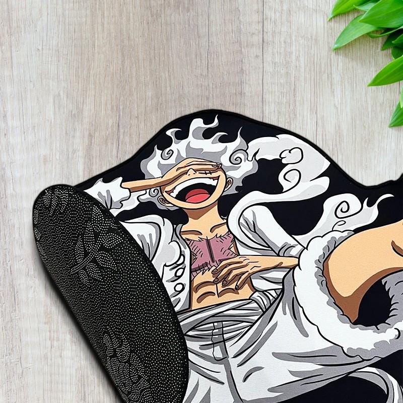 Laughing Hero Shaped Rug – Dynamic Cartoon Floor Mat – Funny Bold Design for Bedroom or Gaming Room – 3 Size Options