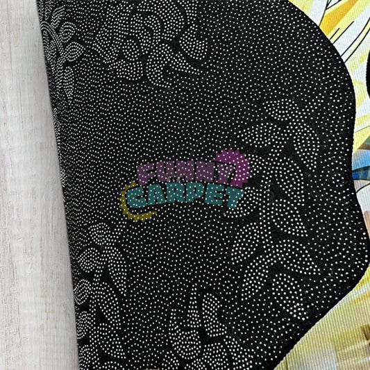 Laughing Hero Shaped Rug – Dynamic Cartoon Floor Mat – Funny Bold Design for Bedroom or Gaming Room – 3 Size Options