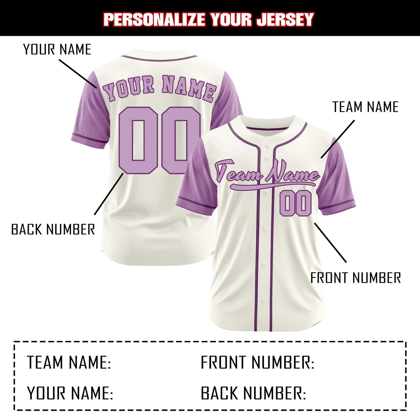 Custom baseball jersey personalized team name and number embroidery craft baseball uniforms suitable for baseball fans baseball lovers gifts