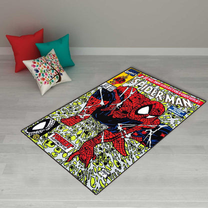 Spiderman Rug, Cartoon Rug, Boyroom Rug, Children Rugs,Gift For Him,Gift For Him,Spiderman Patterned Rug,Spider-Man,SpiderMan Rug,custom rug