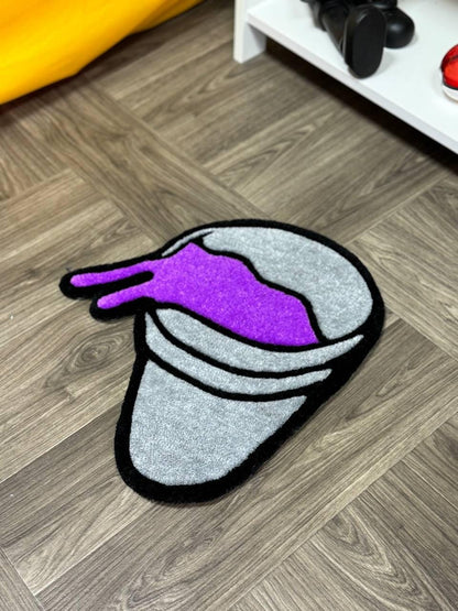 Custom rugs lean cup rug Tufted rug.Handmade rugs.Rugs for bedroom aesthetic.hypebeast rug. made to order.plant decor Hand tufted rug.