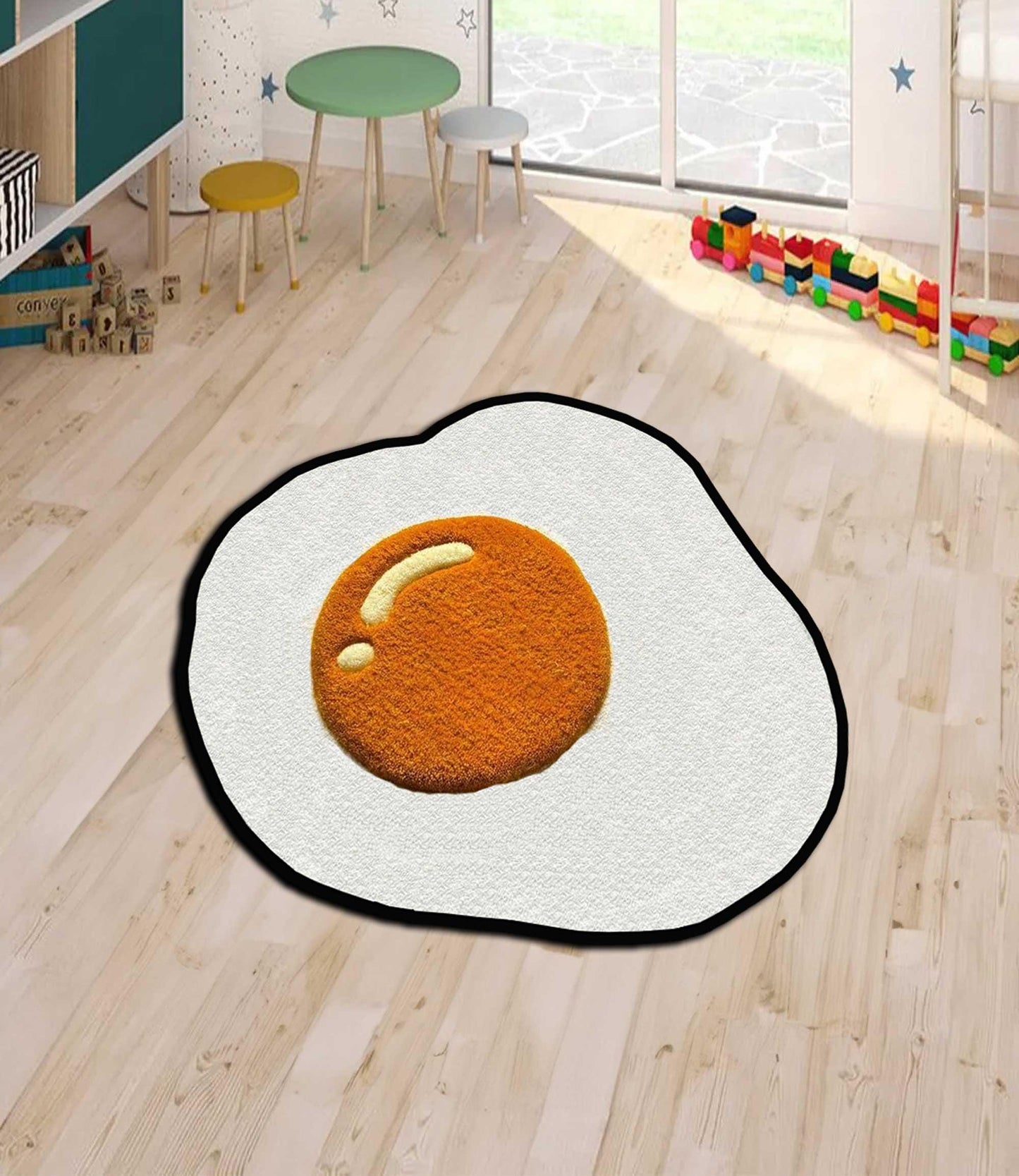 Anime breakfast rug, toasted rug, Anime Rug,egg and avo on toast,my take on tic tac toe, Anime Lover Gift Rug Japan Anime Pattern,custom rug