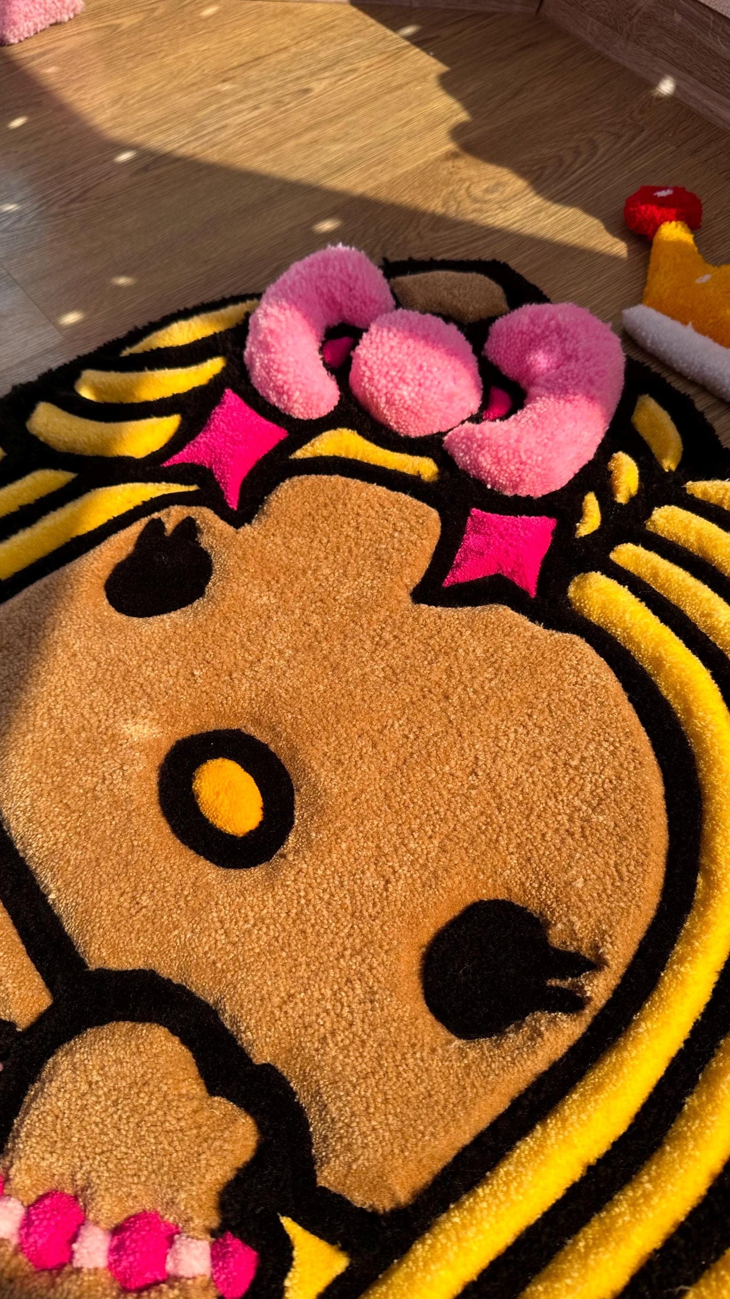 Custom Kitty Tufted Rug – Super Puffy 3D Handmade Rug, Cute Carpet, Kawaii Girl Room Decor, Unique Gift for Her or Bedroom Mat