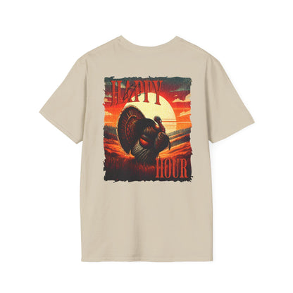 Happy Hour Turkey Hunting Shirt: Unisex Cotton Tee