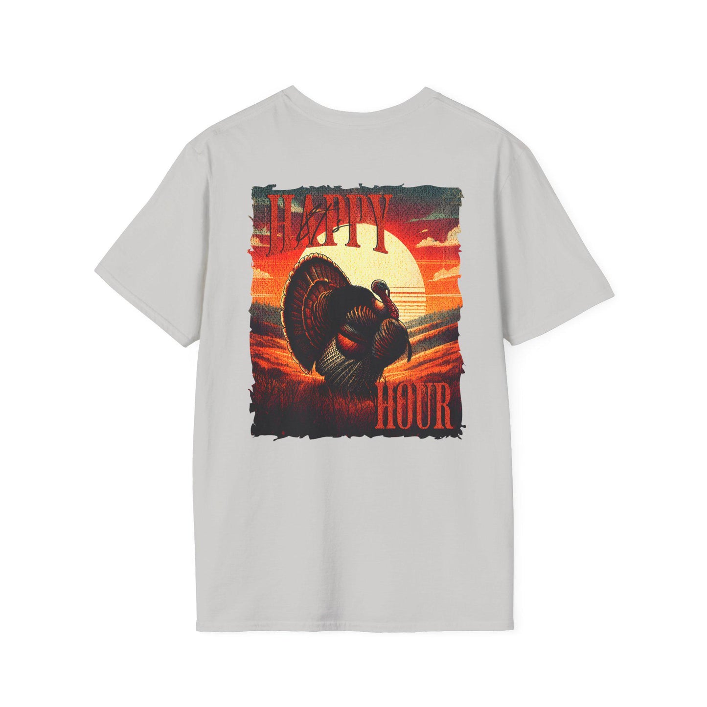 Happy Hour Turkey Hunting Shirt: Unisex Cotton Tee