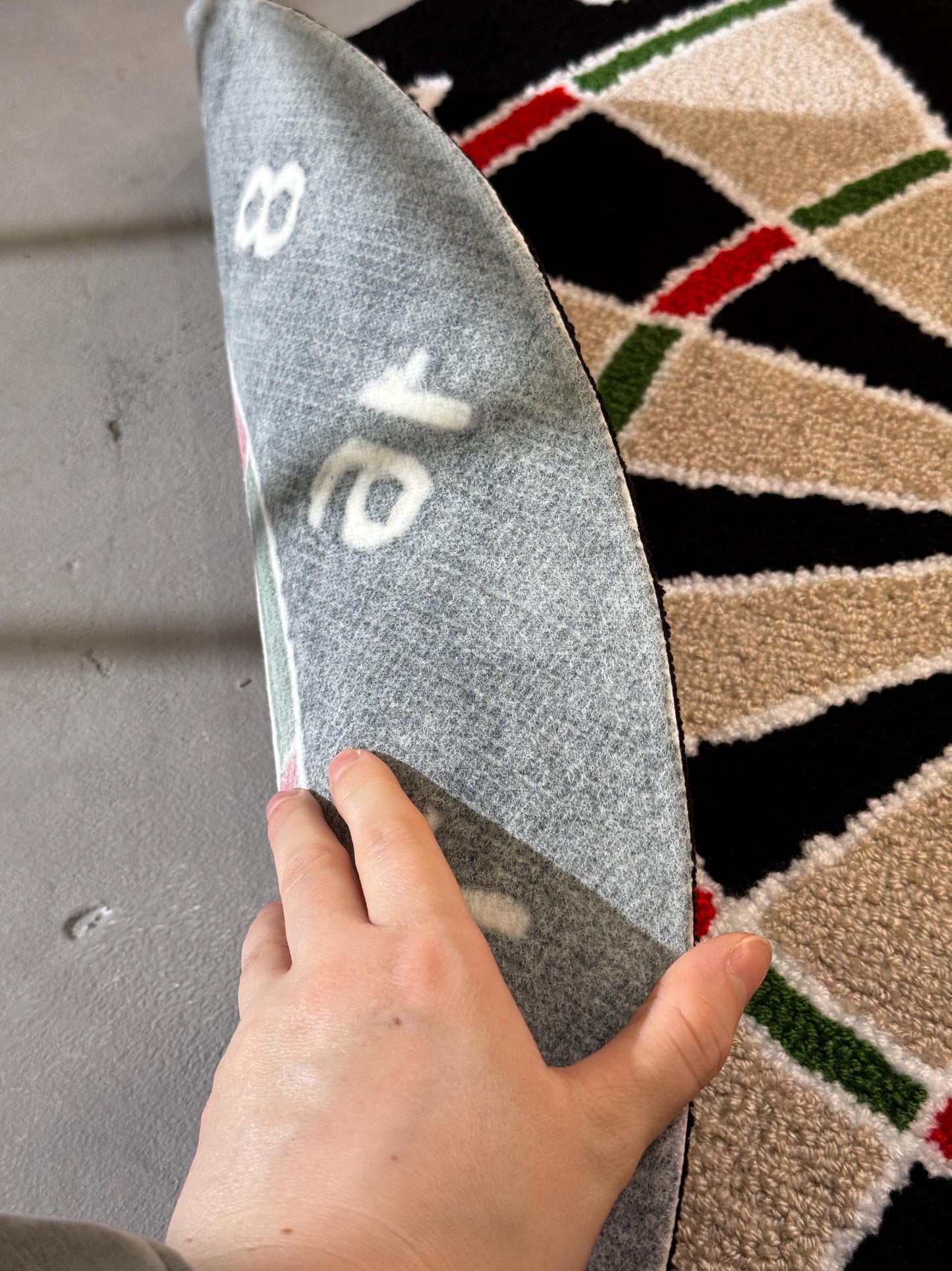 Dart Board Tufted Rug, Handmade Board Rug, Customized Rug, Game Room Tufted Rug, Bedroom Carpet, Game Room Carpet