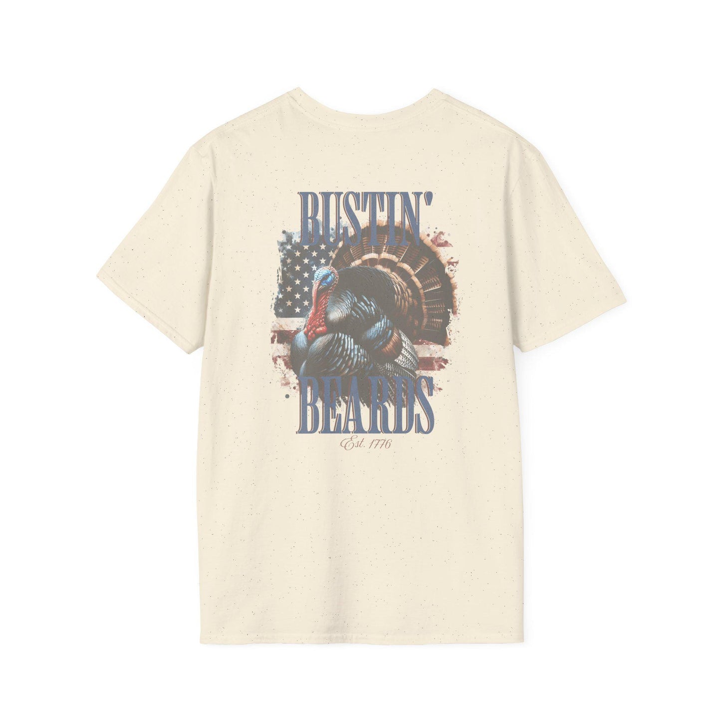 Patriotic Turkey Hunting T-Shirt: Bustin' Beards Apparel
