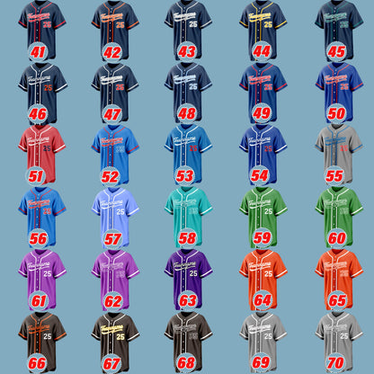 Custom Baseball Jersey Personalized Team Name Number Logo Embroidered Softball Baseball Uniforms Sports Team Shirts Custom Outfit