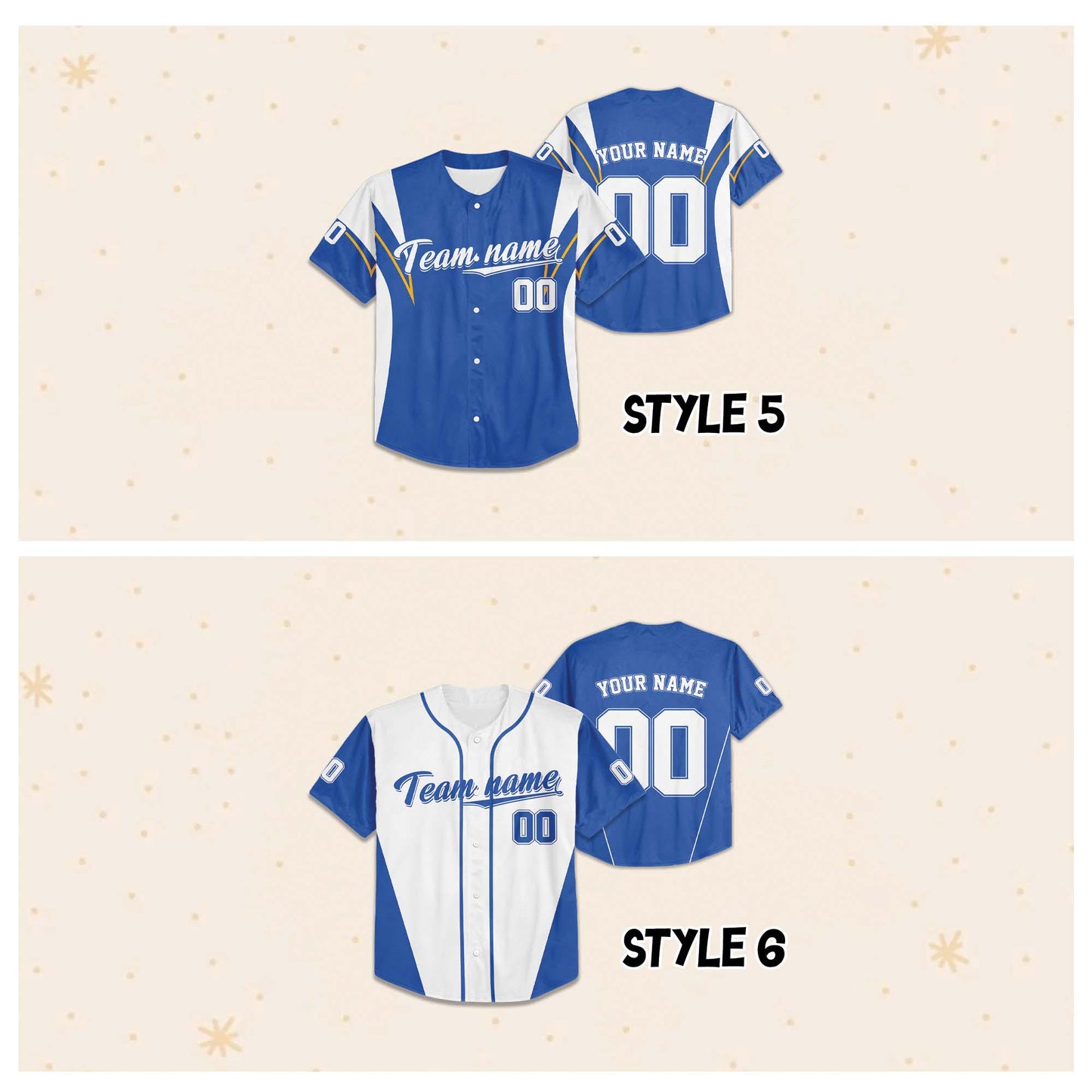 Custom White Blue Collection Baseball Jersey, Personalized Name Number Sports Team Uniform Jerseys Gifts for Men Women Kids Toddler Fan