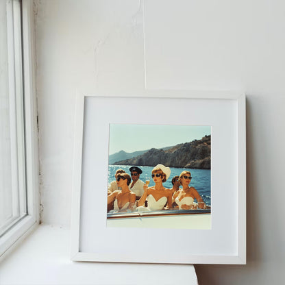 Amalfi Coast Boating Print: Vintage High Society Photography