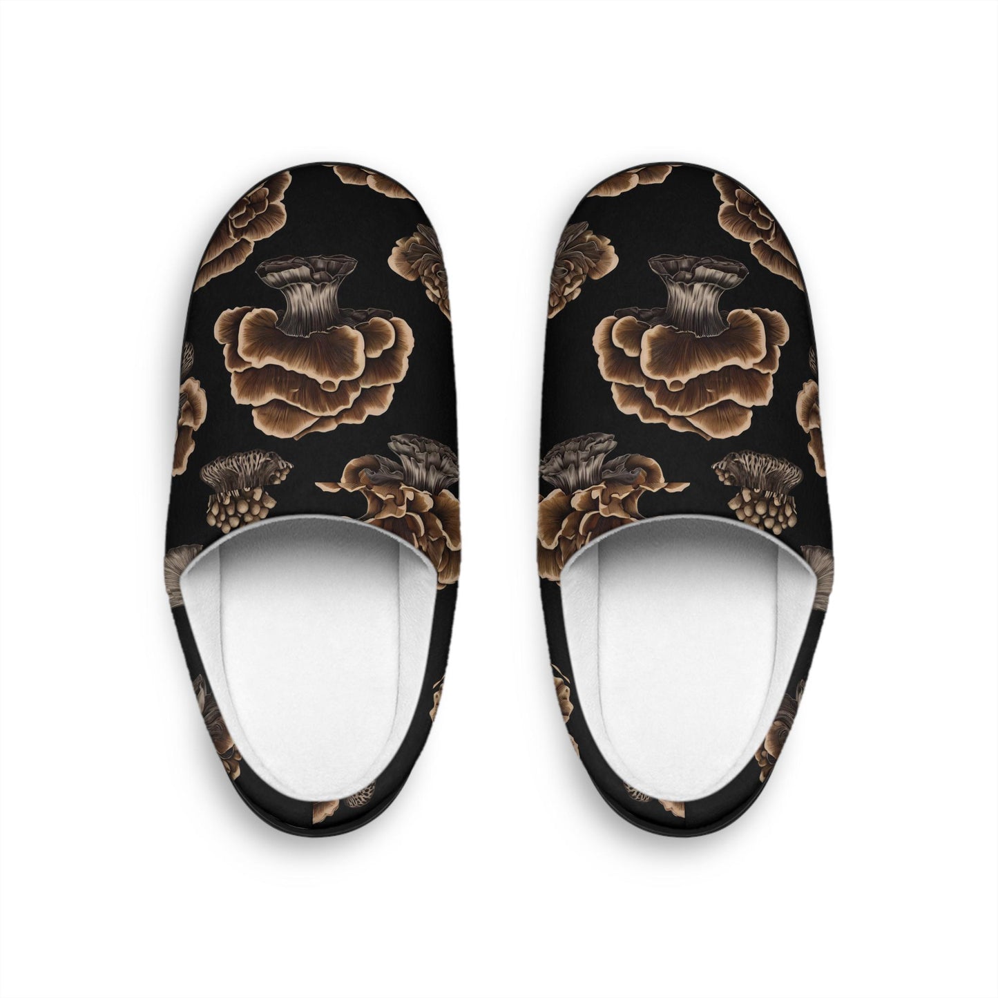 Black Mushroomful Women Slipper Gifte Womens Indoor Slippers Cozy Home Footwear Perfect Giftfor Her Housewarming Birthdays Mother's Day
