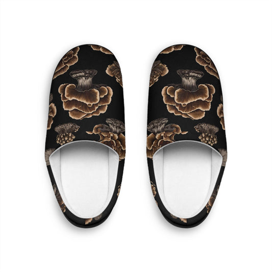 Black Mushroomful Women Slipper Gifte Womens Indoor Slippers Cozy Home Footwear Perfect Giftfor Her Housewarming Birthdays Mother's Day