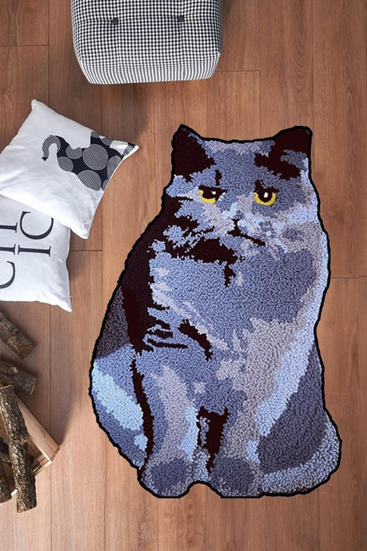 sleepy cat rug,nap cat rug, custom pet  rug, cat gift rug, personalized animals rug, kids room rug, Black cat,brown cat,brown tabby cat rug