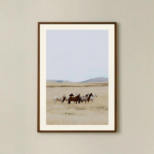 Vintage Horse Racing Watercolor Print: Equestrian Farmhouse Wall Art