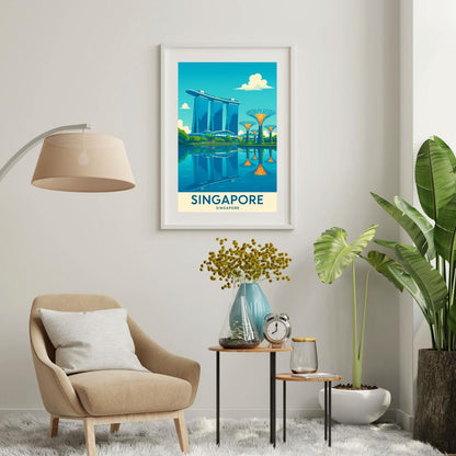 Singapore Print, Singapore Wall Art, Singapore Travel Print, Birthday Present, Wedding Gift, Travel Decor, Travel Wall Art, Japan Print