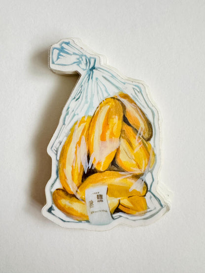 Bag of Bolillos | Clear Laptop Sticker | Mexican Culture Art