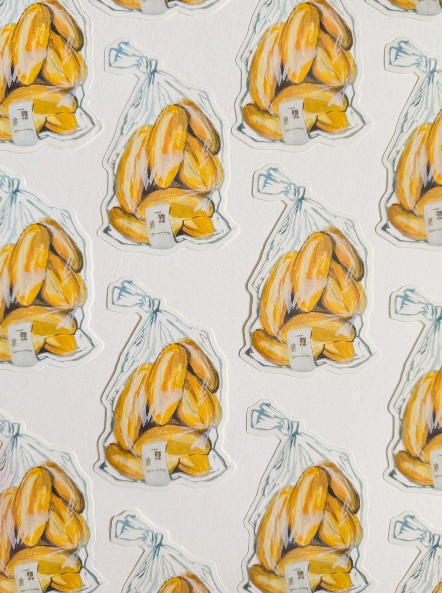 Bag of Bolillos | Clear Laptop Sticker | Mexican Culture Art