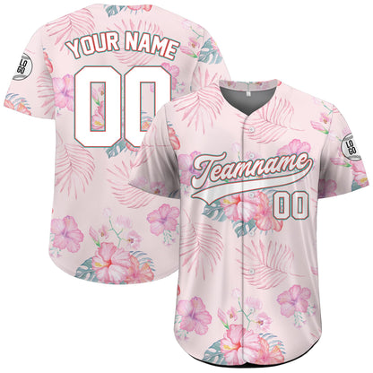 Custom Hawaiian Baseball Jersey with Team Name Number, Personalized Hawaii Floral Shirt for Men Women Youth Preschool, Bachelor Party Shirt