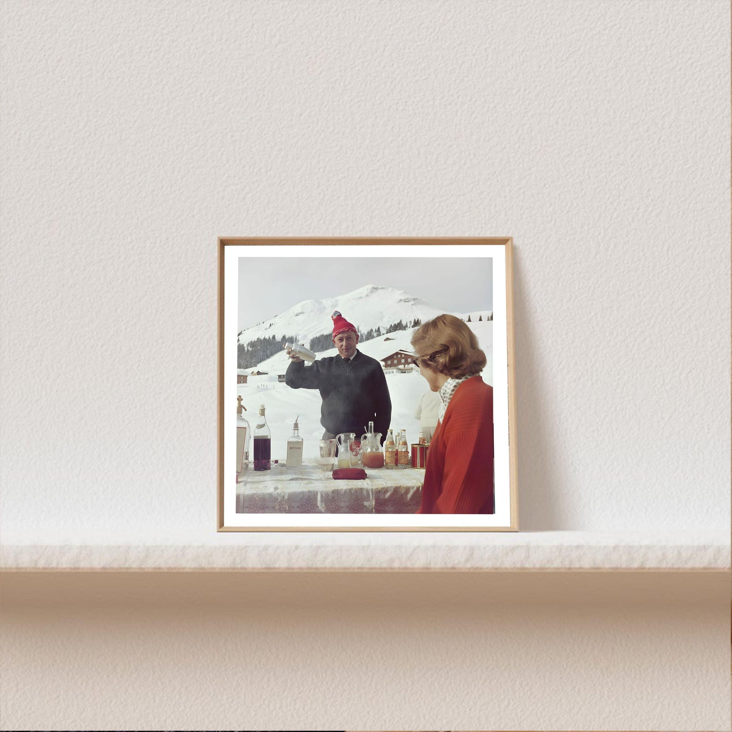 Retro Après Ski Print: Vintage Alps Winter Photography (300 DPI File)