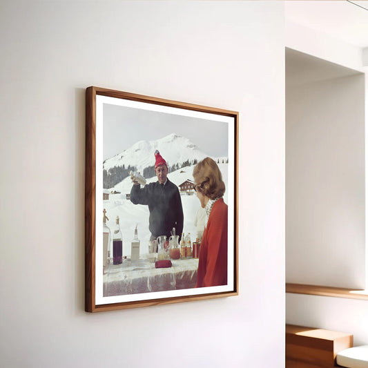 Retro Après Ski Print: Vintage Alps Winter Photography (300 DPI File)