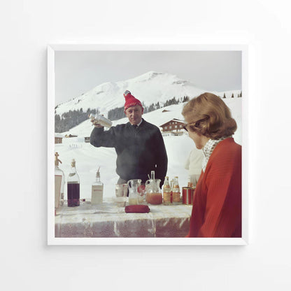 Retro Après Ski Print: Vintage Alps Winter Photography (300 DPI File)