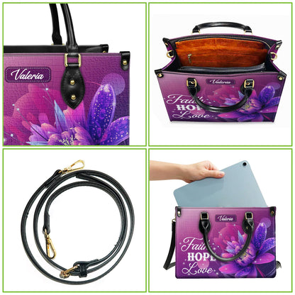 Personalized Leather Handbag, Custom Leather Purse, Christian Bag, Best Gifts for Women, Christian Gifts, Christian Mother's Day Gift