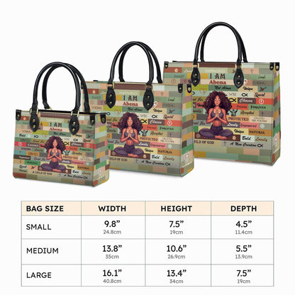 Personalized Leather Handbag, Custom Leather Purse, Christian Bag, Best Gifts for Women, Christian Gifts, Christian Mother's Day Gift