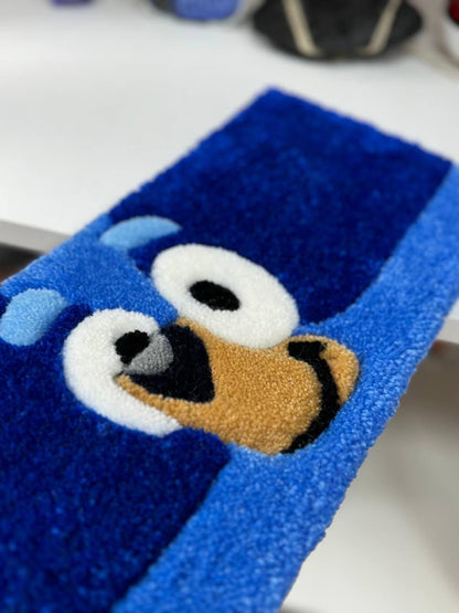 Bluey Keyboard Rug: Tufted Kids Desk Mat, Custom Desk Decor