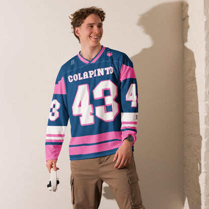 Streetwear Racing Hockey Jersey – Oversized Unisex Jersey with Bold Racing Graphics